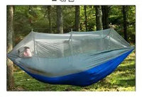 Mandotos bug-free camp hammock for two with mosquito protection, ideal for outdoor relaxation and serene nature enjoyment.