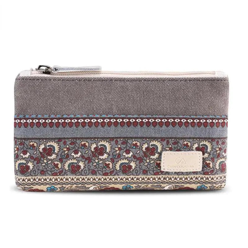 Mandotos Canvas Chic Artisan Purses featuring colorful woven designs and leather accents, displayed on a neutral background.