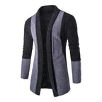 Mandotos men's casual cardigan sweater with knitwear texture, stylish coat suitable for everyday wear.
