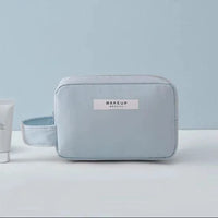 MANDOTOS Chic Beauty Bag Organizer with multiple compartments for cosmetics and makeup essentials, stylish and functional.