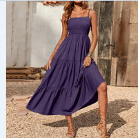 Mandotos chic chiffon layered swing dress featuring flowing fabric and elegant design, perfect for stylish occasions.