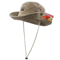 Mandotos chic embroidered travel hat with stylish design and detailed embroidery, perfect for outdoor adventures and travel.