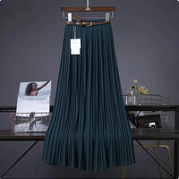 Mandotos Chic & Grace pleated chiffon skirt with flowing fabric and elegant design, perfect for effortless style.