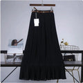 Mandotos Chic & Grace pleated chiffon skirt with flowing fabric, showcasing elegant, lightweight material and stylish pleat details.