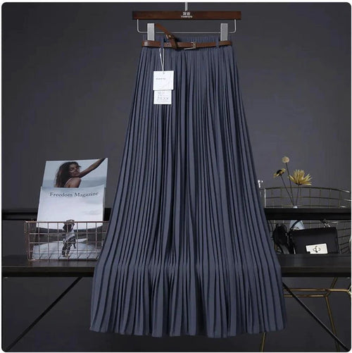 Mandotos Chic & Grace pleated chiffon skirt with flowing fabric and elegant design, perfect for effortless style.