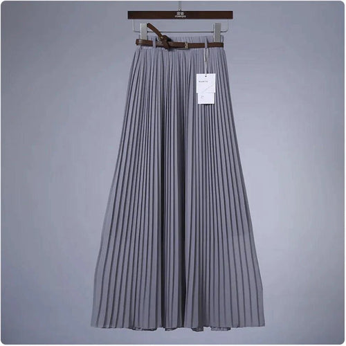 Mandotos Chic & Grace pleated chiffon skirt with flowing fabric and elegant design, perfect for effortless style.