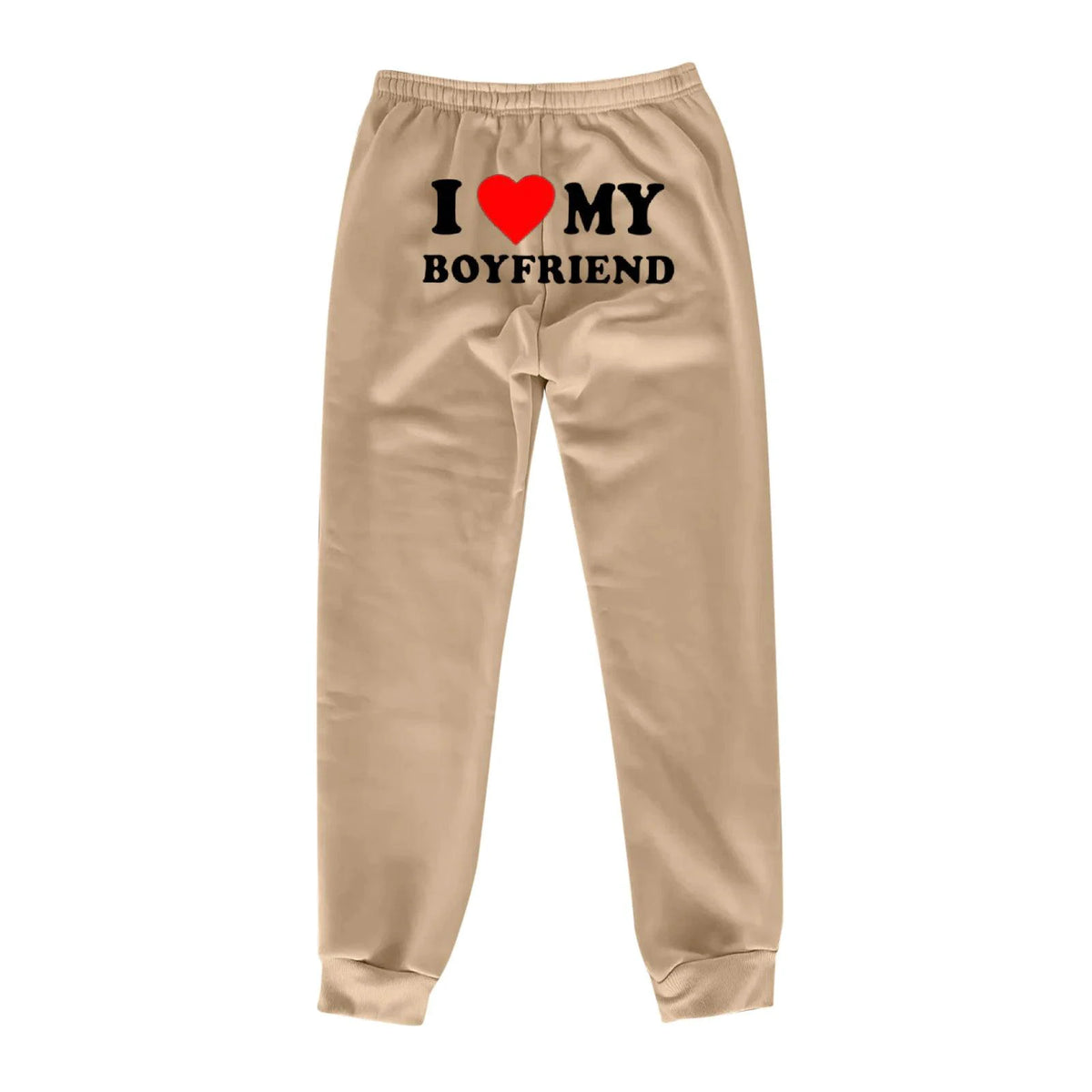 Mandotos chic love print trousers featuring stylish pattern and tailored fit, perfect for casual and trendy outfits.