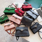 Mandotos chic PU leather sling bag with adjustable strap and minimalist design for casual and stylish wear.