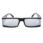 Mandotos Chic Retro Rectangle Shades sunglasses with black frames and tinted lenses, stylish and vintage-inspired eyewear.