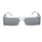 Mandotos chic retro rectangle shades with black frames and tinted lenses, stylish sunglasses for a vintage-inspired look.