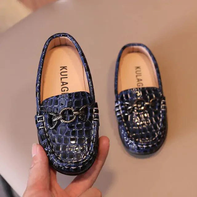 Cute toddler leather kicks by MANDOTOS featuring stylish design and soft brown leather for comfortable everyday wear.