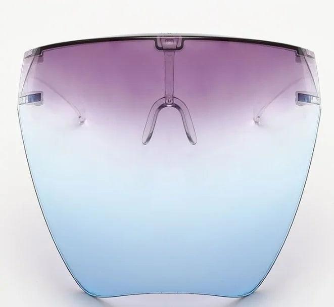 Mandotos ClearShield anti-spray eyewear with transparent lenses and adjustable arms for protection and comfort.