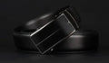 Mandotos contemporary leather belt with a sleek design, featuring a metal buckle and smooth finish for stylish everyday wear.