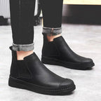 Mandotos cozy leather footwear with a soft, comfortable design, featuring brown leather material and casual slip-on style.