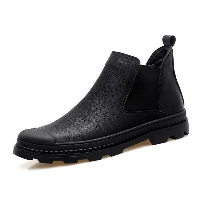 Mandotos cozy leather footwear with soft leather upper and comfortable sole, ideal for casual and stylish everyday wear.