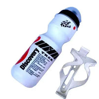 Mandotos cyclist's hydration flask with a sleek design and screw-on lid, ideal for staying hydrated during rides.