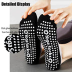 Mandotos yoga socks for women with non-slip grips, straps for balance, ideal for Pilates, ballet, dance, and barefoot workouts.