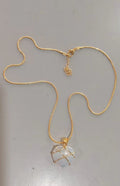 Fashion Moonstone Necklace featuring a cartoon princess design, ideal for girl jewelry by MANDOTOS.
