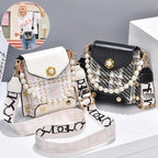 Mandotos women's crossbody bag with pearl chain, cute princess wallet design, summer style, classic shoulder bag for women.