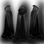 Children's Halloween wizard cloak by MANDOTOS, hooded cape costume with magical wizard design for kids.