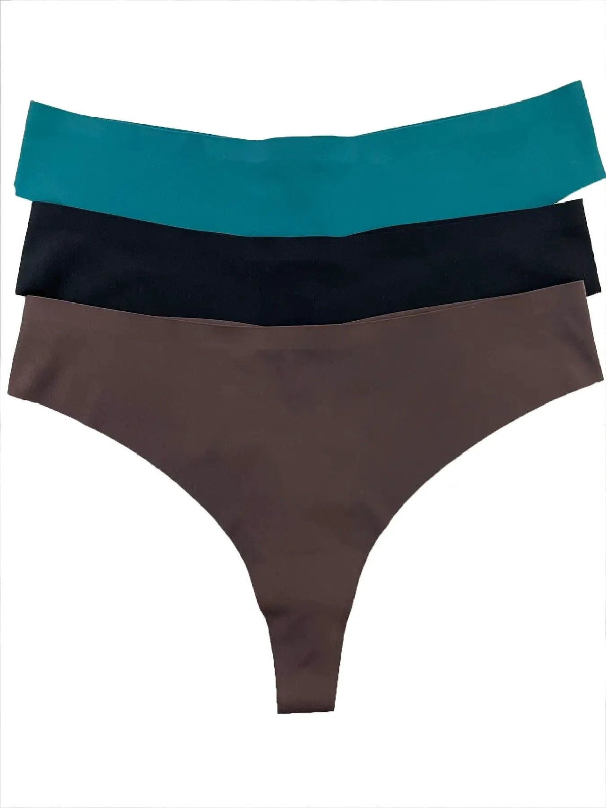 Mandotos Ice Silk G-String Thong Set for Women, seamless low-waist lingerie with hollow out T-back design, confident and sexy.