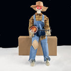 Mandotos Light-Up Guitarist Skeleton Halloween decoration with glowing features, perfect for spooky seasonal decor.