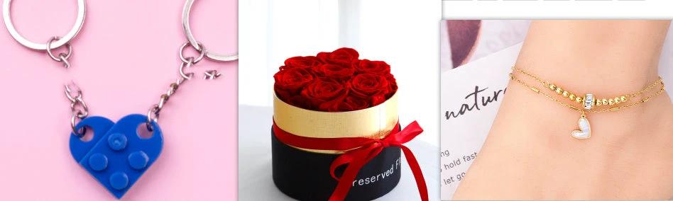 Mandotos preserved real roses in a box set, ideal for romantic gifts and Valentine's Day, showcasing elegant, long-lasting flowers.