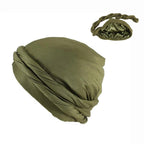 Men's fashionable headband hat by MANDOTOS, stylish and versatile accessory, shown in a close-up image highlighting design and fabric.
