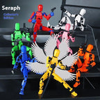 Mandotos Multi-Jointed Shapeshift Robot 3D printed action model toy showing flexible, poseable robotic figure with detailed joints.