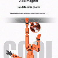 Mandotos Multi-Jointed Shapeshift Robot 3D printed action model toy with flexible limbs and detailed features.