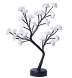Mandotos Rose Flower Tree Table Lamp with USB fairy night light, decorative desk lamp with floral design and warm illumination