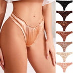 Mandotos satin cotton T-back underwear for women, showcasing soft fabric and comfortable fit with a sleek, stylish design.