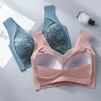 Mandotos Summer Breeze Ice Silk Seamless Bra showing soft, breathable fabric and smooth fit for comfortable, effortless style.