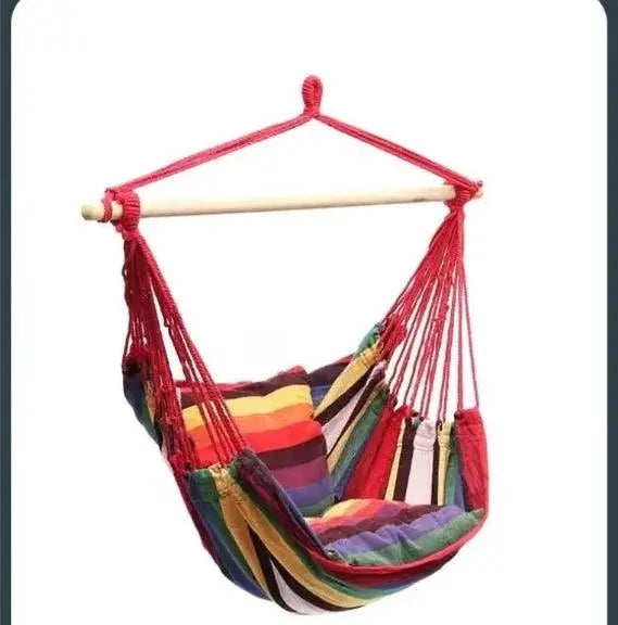 Mandotos easy-install indoor outdoor swing chair with comfortable seat and sturdy hanging ropes, ideal for relaxing spaces.