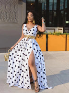 Elegant Curve Party Dress by MANDOTOS featuring a fitted silhouette and stylish design for special occasions.