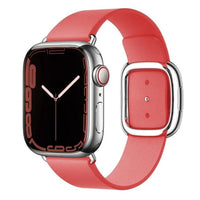 Elegant leather strap by MANDOTOS, showcasing a smooth, high-quality leather design suitable for watches or accessories.