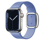 Elegant leather strap by MANDOTOS featuring smooth, high-quality leather with adjustable buckle for a stylish accessory.