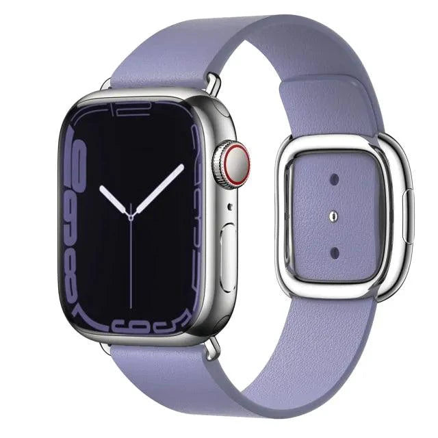 Elegant leather strap by MANDOTOS featuring smooth, high-quality leather and classic design, suitable for watches or accessories.