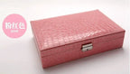Elegant leather vanity case by MANDOTOS with a sleek, stylish design and compact size for travel and organization.