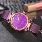 Elegant rose gold MANDOTOS timepiece with a sleek round dial and metal bracelet, showcasing sophisticated luxury watch design.