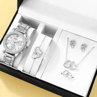 Elegant rose gold watch ensemble by MANDOTOS featuring a stylish watch with matching accessories and a sophisticated design.