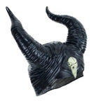 Mandotos Enchantress Horns Headpiece featuring gold-toned horns and intricate design for fantasy costume or cosplay accessories.