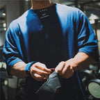 Mandotos Japan UK cotton shirt designed for gym workouts, featuring a comfortable fit and stylish athletic look.