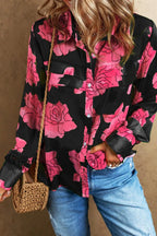Mandotos Floral Elegance long sleeve shirt featuring a vibrant floral pattern and tailored fit.