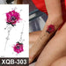Mandotos Floral Essence Body Art Tattoo featuring colorful floral designs on skin