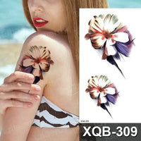 Mandotos Floral Essence Body Art Tattoo featuring vibrant floral designs on skin for artistic body decoration.