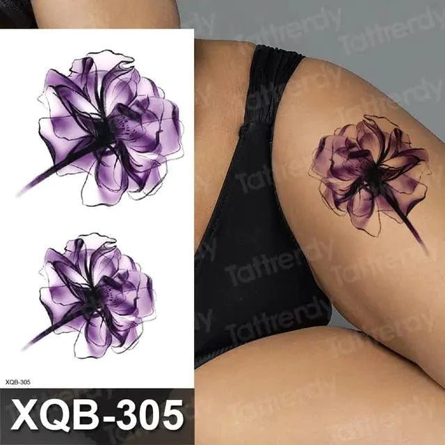 Mandotos Floral Essence Body Art Tattoo featuring vibrant floral designs on skin for artistic body decoration