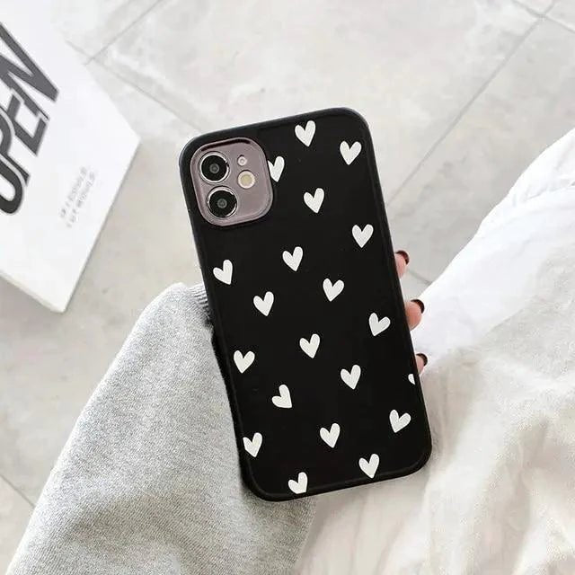 Mandotos Floral Love phone case with colorful floral design and protective bumper for iPhone.