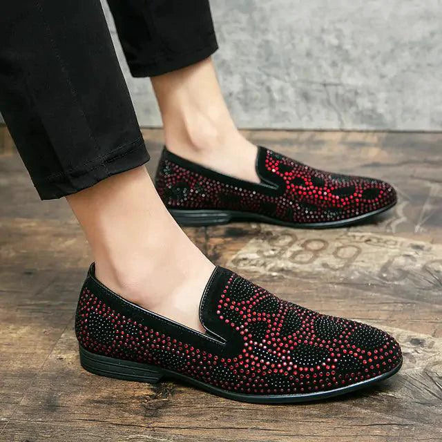 Gent's classic suede footwear by MANDOTOS, showing the stylish brown shoes with laces and smooth suede texture.