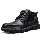 Mandotos men's leather loafers with sleek design and stitching details, perfect for stylish casual or formal wear.